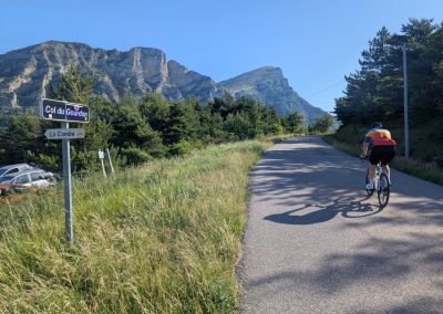 Raid Col de la Chaudière - Bézaudun-sur-Bîne - Laurent au col du Gourdon