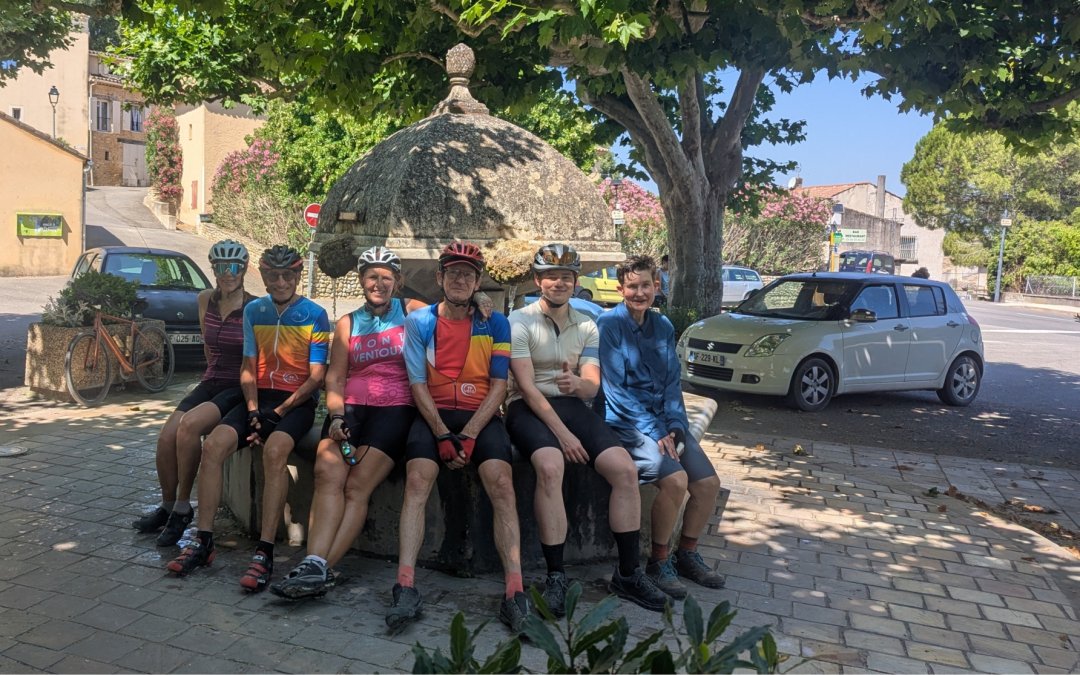 8e Cyclo-Gravel Découverte : 7 participants dont 4 nouveaux ; Catarina et son fils Leopold, Jean-Paul et Lionel !