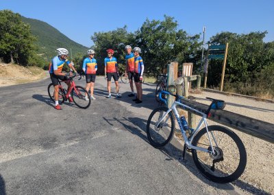Randonnée des Voconces - Col d'Ey. Groupe 80 km avec Dédé, Françoise, Bruno, Paul et Annick